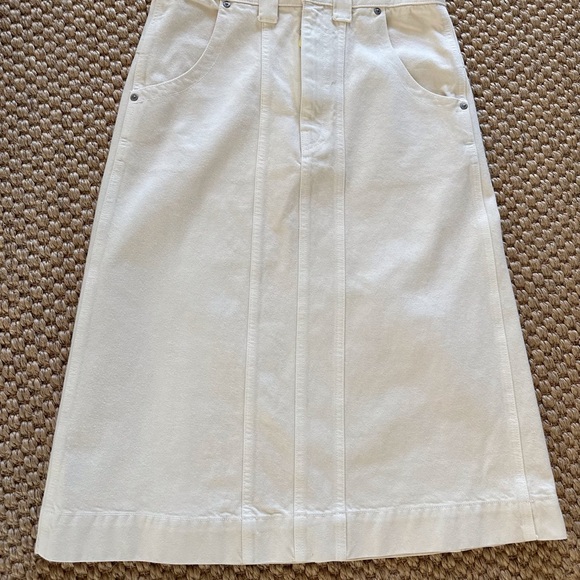 KHAITE Caroline denim midi skirt - Picture 4 of 7